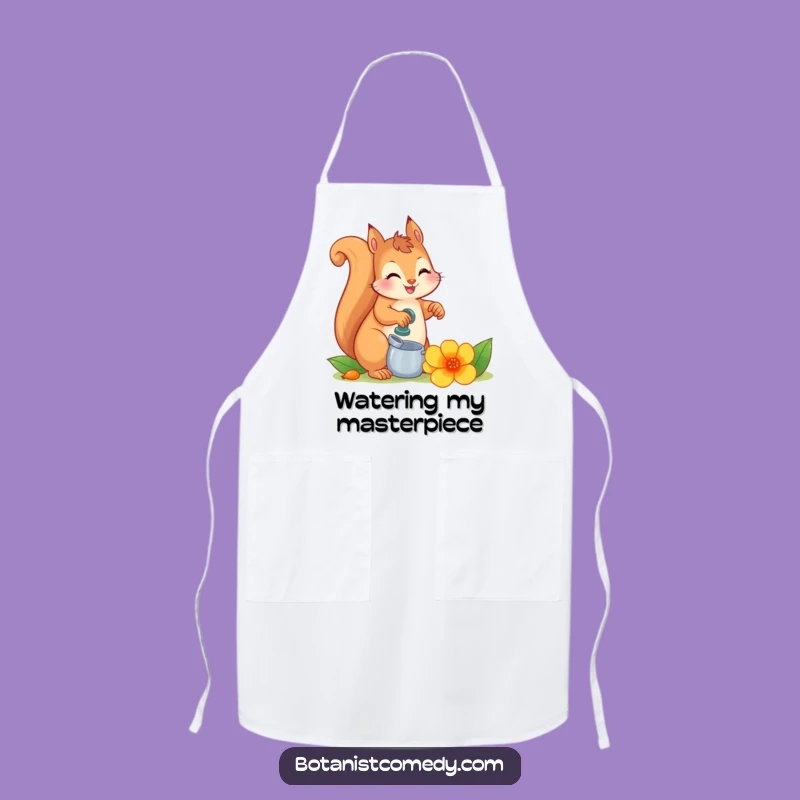 Funny Squirrel Apron: Kitchen Garden Whimsy, Perfect Funny Gift