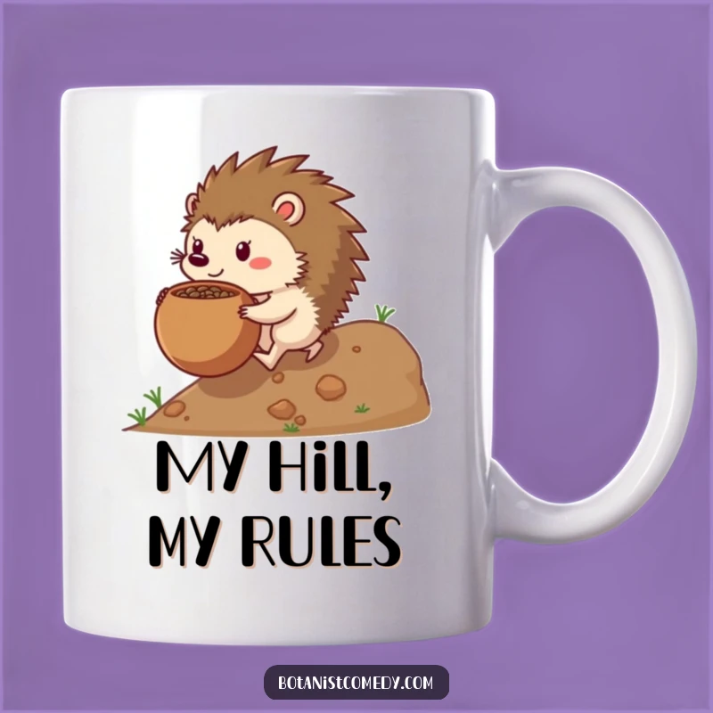 Funny Hedgehog Mug: Determined Effort, Perfect Funny Gift for Go-Getters