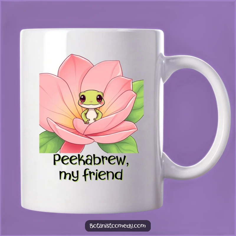 Funny Gecko Mug: Playful Peek, Perfect Funny Gift for Reptile Lovers