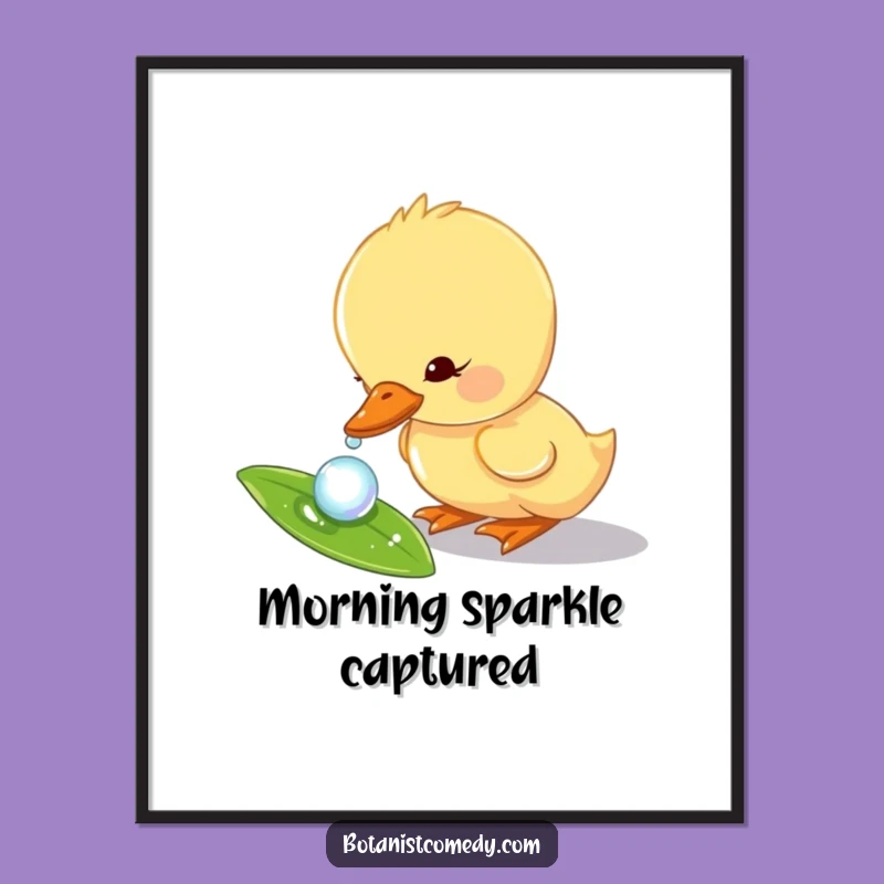 Funny Duckling Poster: Charming Art, Perfect Funny Gift