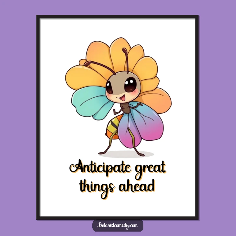Free Printable Ant Wall Art: Funny Motivational Quote, Colorful Downloadable Decor