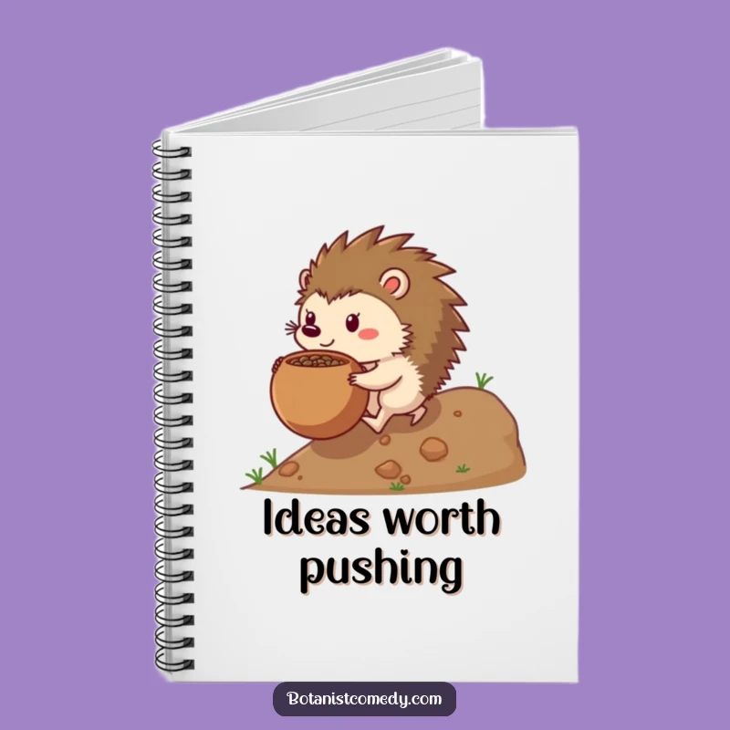 Funny Hedgehog Notebook: Jot Down Goals, Hilarious Funny Gift