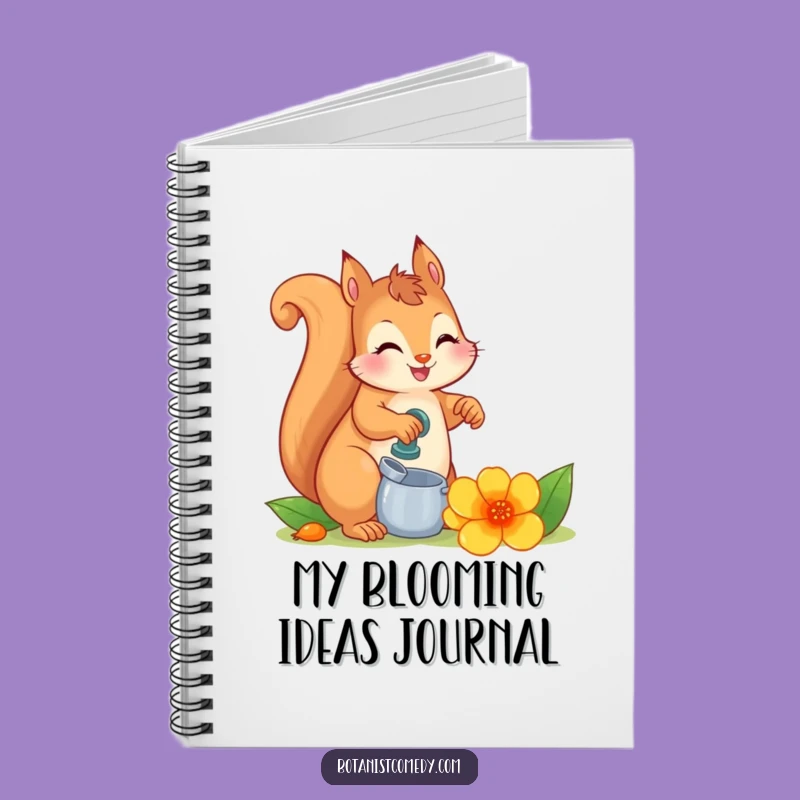 Funny Squirrel Notebook: Garden Ideas Journal, Creative Funny Gift